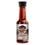 Linha Oriental: Óleo de Gergelim Karui Torrado 100ml - O Óleo de Gergelim Karui Torrado 100 ml é rico em gorduras insaturadas e antioxidantes naturais, que ajudam na saúde cardiovascular. Além disso, seu sabor intenso e aroma característico enriquecem preparações culinárias de forma saudável.