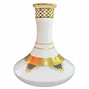 VASO 30CM: VASO GOLD ALADDIN 30CM - BRANCO - ACIMA DE 3 UNIDADE SAI R$ 112,00 CADA