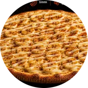 Doces: Banana com Leite Condensado - Pizza Grande (Ingredientes: Banana, Canela, Leite Condensado)