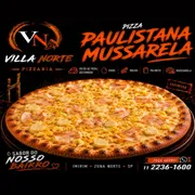 Especiais: Paulistana Coberto Com Mussarela - Pizza Grande (Ingredientes: Azeitonas, Coberto Com Mussarela, Milho, Orégano, Ovos, Palmito, Peito de Peru Defumado)