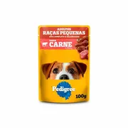 RAÇÃO: PEDIGREE RAÇAS PEQUENAS 100 GR - SACHET 100 GR SABOR CARNE