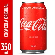 Refrigerante: Coca cola lata 350 ml -