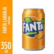 Refrigerante: Fanta laranja 350 ml -