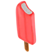 SORVETERIA: QUY FRUTTI MORANGO - Picolé de morango com recheio de baunilha.