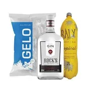 Kits: KIT BALY TROPICAL 2 LITROS + GIN ROCKS TRADICIONAL 1 LITRO + GELO 3KG + 2 COPOS - BALY TROPICAL 2 LITROSGIN ROCKS TRADICIONAL 1 LITROGELO 3 KG