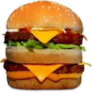 Hambúrguer: 12 - Aprisco Duplo - Lanche (Ingredientes: 2 Fatias de queijo cheddar, 2 Hamburgueres, Alface, Cebola, Ketchup, Maionese, Molho Especial, Mostarda, Pão)