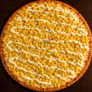 Salgadas: Caipira - Pizza Grande (Ingredientes: Molho, Mussarela, Milho, Catupiry, Orégano)
