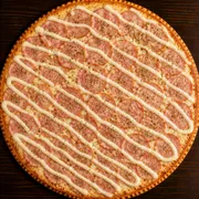Salgadas: Canadense - Pizza Grande (Ingredientes: Molho, Mussarela, Lombo Canadense, Catupiry, Orégano)
