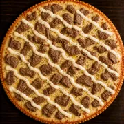 Salgadas: Filé Mignon - Pizza Grande (Ingredientes: Molho, Mussarela, Filé Mignon, Catupiry, Orégano)