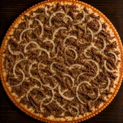Salgadas: Costela - Pizza Grande (Ingredientes: Molho, Mussarela, Costela Desfiada, Cebola, Orégano)
