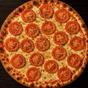 Salgadas: Mussarela - Pizza Grande (Ingredientes: Molho, Mussarela, Tomate, Orégano)