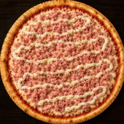 Salgadas: Tradicional - Pizza Grande (Ingredientes: Molho, Mussarela, Presunto, Catupiry, Orégano)