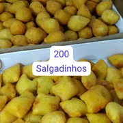 Salgados de Festa: Salgados 200 Unidades - Salgados 200 Unidades (Ingredientes: Escolha até 8 opções)