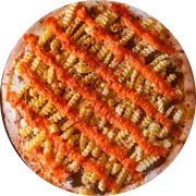 Carnes: Filé com fritas e Cheddar - Pizza Pequena (Ingredientes: )