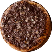 Doces: Bis Preto - Pizza Pequena (Ingredientes: Leite Condensado, Chocolate ao leite, Bis Preto)