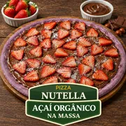 Premium: Nutella com Morango - Pizza Grande (Ingredientes: Nutella, Morango)