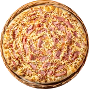 Cremosa: 26. CREMOSA DE PRESUNTO - Pizza Grande (Ingredientes: Molho de Tomate, Muçarela, Presunto, Catupiry, Orégano)