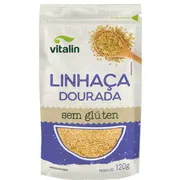Farinhas e Grãos: Vitalin Linhaça Dourada Grãos Sem Glúten 120g -
