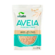 Farinhas e Grãos: Vitalin Aveia em Flocos Finos Sem Glúten 200g -