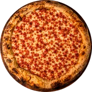 Tradicionais: Pizza Bacon (Crispy) - Pizza Gigante (Ingredientes: Molho de Tomate, Mussarela, Crispy de Bacon)