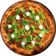 Especiais: Pizza Tomate Seco com Ricota - Pizza Gigante (Ingredientes: Molho de Tomate, Mussarela, Tomate Seco, Rúcula, Ricota)