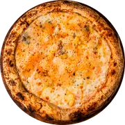 Especiais: Pizza 4 Queijos - Pizza Gigante (Ingredientes: Molho de Tomate, Mussarela, Mussarela de Búfala, Gorgonzola, Requeijão Cremoso)