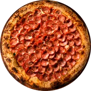 Tradicionais: Pizza Calabresa - Pizza Gigante (Ingredientes: Molho de Tomate, Mussarela, Calabresa)