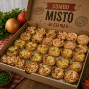 Combos mini campeões: Combo família Mistas 30 - 30 Mini esfihinhas gourmet sabores Carne/Calabresa/Catufrango/Pizza/Queijo...Outras combinações mandar na observação ou whatsapp.