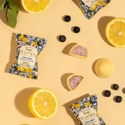 Chocolates|Doces: Haoma Nuage Limão e Mirtilo 20g - Marshmallow de Limão e Mirtilo coberto com Chocolate Branco. | Linha Stevia | Zero Adição de Açúcar.