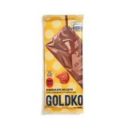 Chocolates|Doces: Barra de Chocolate ao Leite c/ Caramelo e Flor de Sal GOLDKO 20g - Chocolate ao Leite com Caramelo e Flor de Sal
