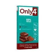 Chocolates|Doces: Chocolate Only4 55% Cacau 70g - Vegano| Sem Lactose| Clean Label | Óleo de coco|Manteiga de Cacau| Açúcar de Coco| Cacau Brasileiro