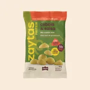 Snacks Saudáveis: Zaytas Protein Cebola & Salsa 35g - 2,5 Colágeno Verisol| 12g de Proteína| Não contém glúten