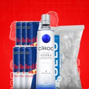 Kits Com Redbull: Ciroc Tradicional + Redbull (06unid) + Gelo 3Kg - Ciroc Tradicional + Redbull (06unid) + Gelo 3Kg