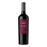 Argentina: Zapa Estate Blend 750ml - Região: San Martín, Mendoza, Argentina. |Uvas: Malbec, Cabernet Sauvignon e Verdot.|Teor alcoólico: 13,5%.| Consumo: 16–18 °C. |Harmonização: Carnes vermelhas, massas e queijos. |Envelhecimento: 6 meses em barricas de carvalho.