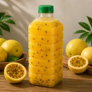 Suco Fruta: Garrafa 1 Litro Suco Maracujá - Suco da Fruta Maracujá Garrafa descartável de 1 litro