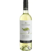 Itália: Ventiterre Pinot Grigio 750ml - Região: Vêneto / Delle Venezie, Itália.|Uva: Pinot Grigio|Envelhecimento: Vinho jovem, com fermentação em tanques de aço inoxidável com temperatura controlada, sem passagem por barricas de carvalho, preservando o frescor e os aromas da uva.|Consumo: 10 °C a 12 °C.|Teor Alcoólico: 12,5%| Harmonização: Aperitivos, frutos do mar, peixes, saladas, massas com molhos leves, carnes brancas.