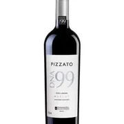 Brasil: Pizzato DNA 99 750ml - Região: Vale dos Vinhedos, Brasil | Uva: Merlot | Envelhecimento: 12 a 14 meses em barricas novas de carvalho francês (1º uso), seguido de amadurecimento em garrafa | Teor Alcoólico: 13,5% a 14%| Harmonização: Carnes em geral, carnes de caça, risotos, massas com funghi, pratos medianamente condimentados e queijos maturados.