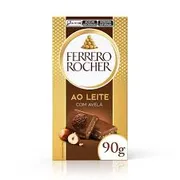 Chocolates: Barra de Chocolate Ferrero Rocher Ao Leite 90g -