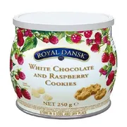 Biscoitos|Doces: Biscoitos Royal Dansk White Chocolate and Raspeberry 250g -