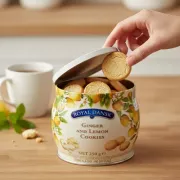 Biscoitos|Doces: Biscoitos Royal Dansk White Ginger and Lemon 250g -