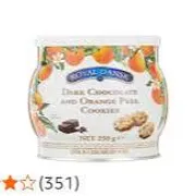 Biscoitos|Doces: Biscoitos Royal Dansk Dark Chocolate and Orange Peel 250g -