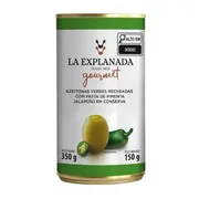Azeitonas|Azeites: Azeitona La Explanada Jalapeño 350g -