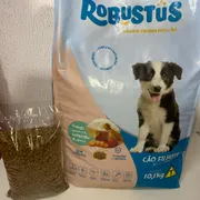 Cães: Robustus Filhotes Frango-Cenoura-Beterraba-Arroz - 1kg - Ração p/ Cães