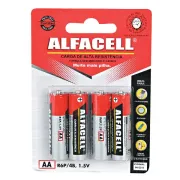 Tabacaria: Pilha Alfacell AA Media - Pilha Alfacell AA Media