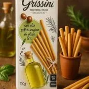 Snacks: Barbero Grissini Azeite de Oliva 100g -