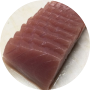 Sashimi: Sahimi Atum 04 Peças - Sashimi Normal (Ingredientes: Atum)