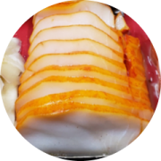 Sashimi: Sashimi Haddock 4 peças - Sashimi Normal (Ingredientes: Haddock Defumado)