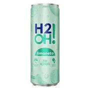 Refrigerante: H20H! limoneto 350ml (lata) - O H2OH! Limoneto em lata de 350ml é uma versão prática da popular bebida levemente gaseificada com sabor de limão. Ela traz a mesma refrescância cítrica da versão em garrafa PET, mas com a facilidade de gelar mais rápido na lata