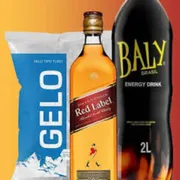 KITS Destilados: Kit Red Label - 1 Red Label + 1 baly 2 litros + 1 gelo 3 kilos + 1 gelo de sabor