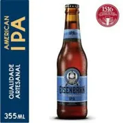 Cervejas: Eisenbahn Ipa Lata 350ml - Cerveja eisenbahn american ipa do estilo american india pale ale tem coloração acobreada, aroma cítrico e frutado e gosto amargo, proveniente de doses extras de lúpulos americanos.